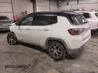 2024 Jeep Compass Limited with VIN 3C4NJDCN6RT129393, listed as a IAAI auction lot 41625271 with 12,506 mi miles and . Bid and sale history available at DreamBid. Image 3.