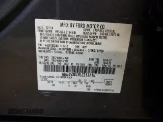 2020 Ford EcoSport SE with VIN MAJ6S3GL8LC311710, listed as a Copart auction lot 48908515 with 69,652 mi miles and Salvage Title. Bid and sale history available at carsss.com. Image 12.