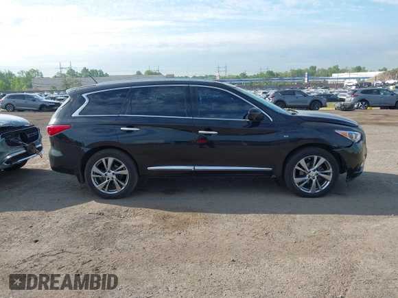 2014 Infiniti QX60 with VIN 5N1AL0MM9EC525598, listed as a IAAI auction lot 42212187 with 146,256 mi miles and . Bid and sale history available at carsss.com. Image 13.
