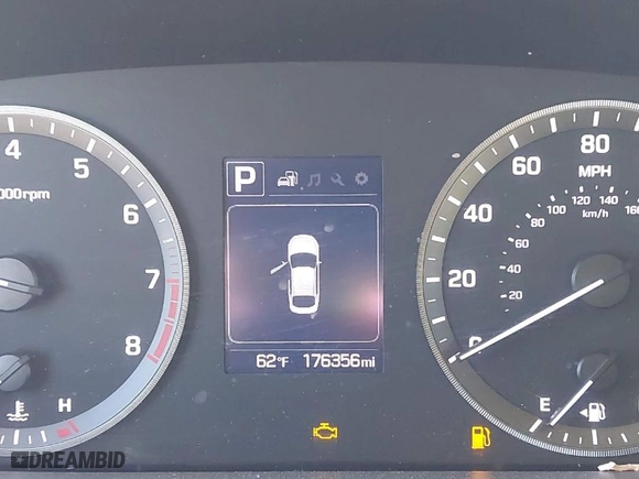 2016 Hyundai Sonata 2.4L SE with VIN 5NPE24AF9GH365932, listed as a IAAI auction lot 41785393 with 176,356 mi miles. Bid and sale history available at carsss.com. Image 7.