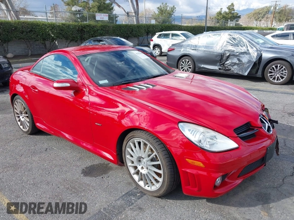 2008 Mercedes-Benz SLK 55 AMG with VIN WDBWK73F08F179225, listed as a IAAI auction lot 41423046 with 104,329 mi miles and . Bid and sale history available at DreamBid. Image 1.