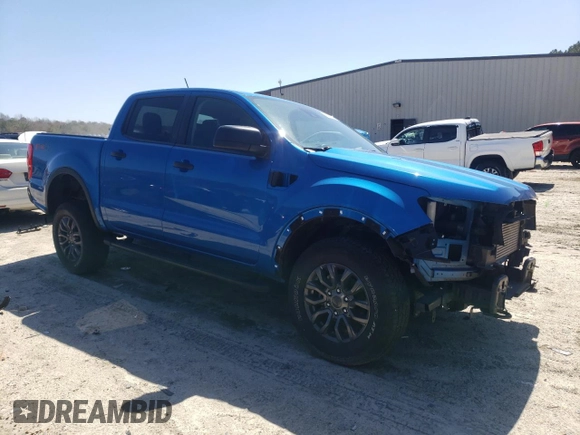 2021 Ford Ranger XL with VIN 1FTER4FH7MLD89272, listed as a Copart auction lot 50009035 with 48,725 mi miles and Salvage title. Bid and sale history available at DreamBid. Image 4.