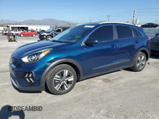 2020 Kia Niro LXS with VIN KNDCB3LC0L5448941, listed as a Copart auction lot 46577025 with 123,042 mi miles and Salvage Title. Bid and sale history available at carsss.com. Image 1.