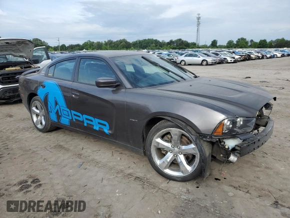2014 Dodge Charger RT Plus with VIN 2C3CDXCT2EH138002, listed as a Copart auction lot 56481604 with 48,490 mi miles and Salvage Title. Bid and sale history available at carsss.com. Image 4.