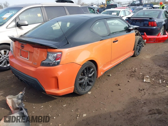 2015 Scion tC with VIN JTKJF5C7XFJ008076, listed as a IAAI auction lot 40856462 with 155,117 mi miles. Bid and sale history available at carsss.com. Image 4.