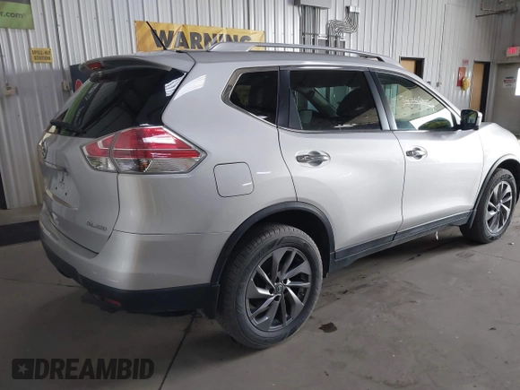 2016 Nissan Rogue SL with VIN 5N1AT2MV2GC737041, listed as a IAAI auction lot 42118333 with 46,213 mi miles and . Bid and sale history available at DreamBid. Image 4.