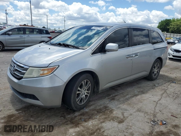 2012 Honda Odyssey EX z VIN 5FNRL5H48CB021249, wystawiony jako Copart lot #55952215 z przebiegiem 146 302 mil mil oraz Szkoda całkowita • Salvage title. Historia ofert i sprzedaży dostępna na DreamBid. Obrazek 1.
