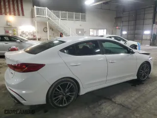 2018 Hyundai Elantra Sport with VIN KMHD04LB0JU628975, listed as a Copart auction lot 47574525 with 119,464 mi miles and Salvage Title. Bid and sale history available at carsss.com. Image 3.