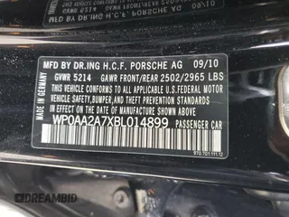 2011 Porsche Panamera z VIN WP0AA2A7XBL014899, wystawiony jako Copart lot #51489215 z przebiegiem 112 585 mil mil oraz Szkoda całkowita • Salvage title. Historia ofert i sprzedaży dostępna na DreamBid. Obrazek 14.