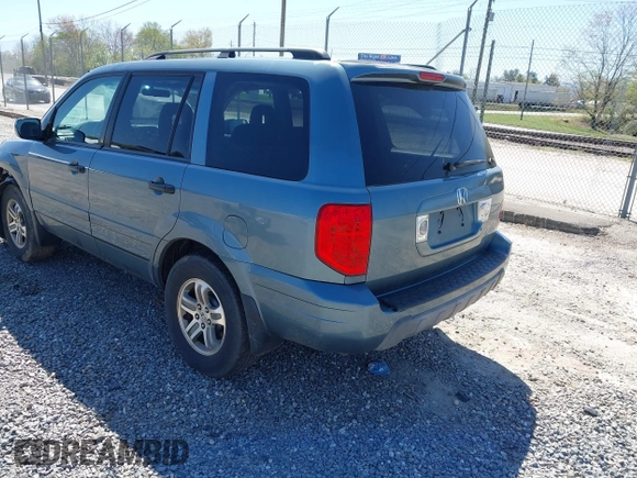 2005 Honda Pilot EX-L z VIN 2HKYF18625H509274, wystawiony jako IAAI lot #42059771 z przebiegiem 250 288 mil mil oraz . Historia ofert i sprzedaży dostępna na DreamBid. Obrazek 3.