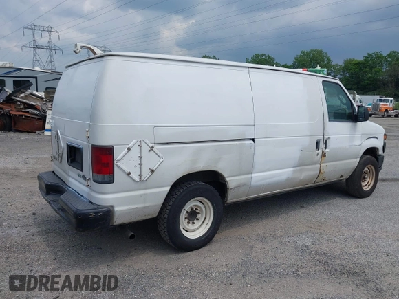 2010 Ford Econoline Cargo Commercial with VIN 1FTNE1EW2ADA91910, listed as a IAAI auction lot 42424530 with 186,898 mi miles and . Bid and sale history available at DreamBid. Image 4.