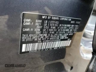 2024 Subaru Ascent Onyx Limited с VIN 4S4WMAKD2R3408656, выставлен на аукционе Copart как лот 66796304 с пробегом 12 337 миль миль и Списание • Salvage title. История ставок и продаж доступна на DreamBid. Изображение 16.