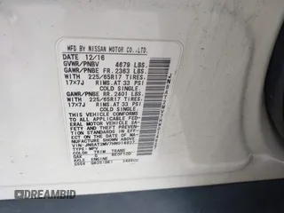 2017 Nissan Rogue S z VIN JN8AT2MV7HW014827, wystawiony jako IAAI lot #42533438 z przebiegiem 59 393 mil mil oraz . Historia ofert i sprzedaży dostępna na DreamBid. Obrazek 9.