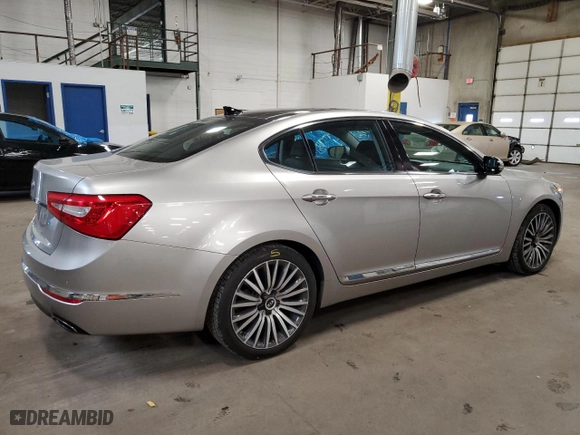2014 Kia Cadenza Premium with VIN KNALN4D77E5125016, listed as a Copart auction lot 69007094 with 120,347 mi miles and Salvage Title. Bid and sale history available at carsss.com. Image 3.