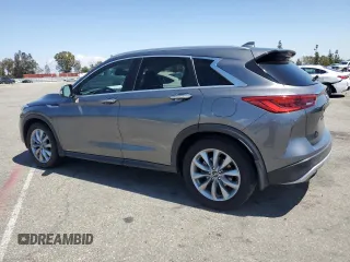 2021 Infiniti QX50 Luxe with VIN 3PCAJ5BA4MF108083, listed as a Copart auction lot 55128045 with 45,572 mi miles and Salvage title. Bid and sale history available at DreamBid. Image 2.