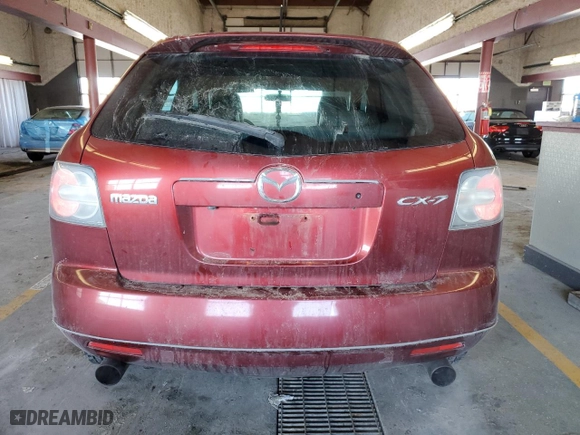 2008 Mazda CX-7 Sport with VIN JM3ER293580188022, listed as a Copart auction lot 45536985 with 172,649 mi miles and Salvage Title. Bid and sale history available at carsss.com. Image 6.
