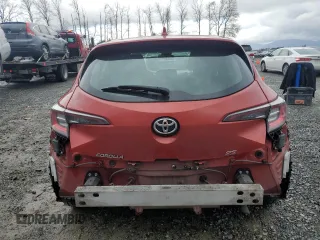 2019 Toyota Corolla Hatchback SE with VIN JTNK4RBE3K3042024, listed as a Copart auction lot 80645314 with 46,186 mi miles and Salvage Title. Bid and sale history available at carsss.com. Image 6.