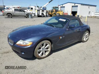 2003 BMW Z4 3.0i with VIN 4USBT53463LT24031, listed as a Copart auction lot 63348645 with 62,161 mi miles and Clean title. Bid and sale history available at DreamBid. Image 1.