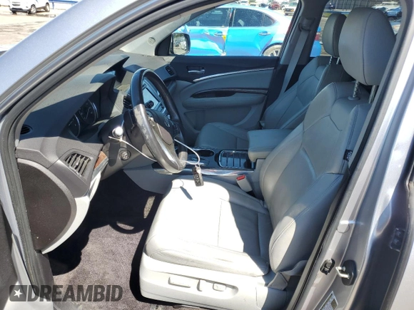 2017 Acura MDX Technology with VIN 5FRYD4H59HB021228, listed as a Copart auction lot 49586175 with 130,688 mi miles and Salvage Title. Bid and sale history available at DreamBid. Image 7.