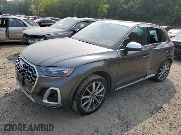 2023 Audi SQ5 Premium Plus with VIN WA1B4AFYXP2083588, listed as a Copart auction lot 63688874 with 16,405 mi miles and Salvage Title. Bid and sale history available at carsss.com. Image 1.