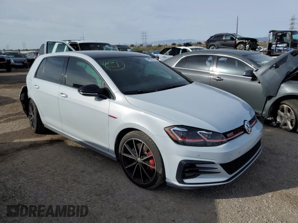 2021 Volkswagen Golf GTI S with VIN 3VW6T7AU6MM000452, listed as a Copart auction lot 46021574 with 24,796 mi miles. Bid and sale history available at carsss.com. Image 4.