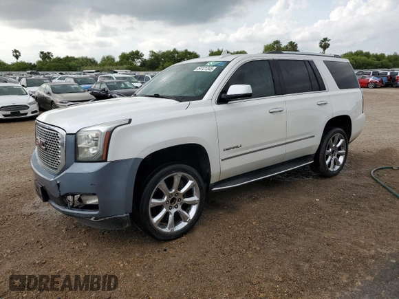 2017 GMC Yukon Denali with VIN 1GKS1CKJ6HR150400, listed as a Copart auction lot 54121345 with 0 mi miles and Clean Title. Bid and sale history available at carsss.com. Image 1.