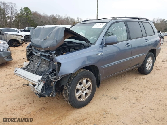 2003 Toyota Highlander with VIN JTEHF21A630107378, listed as a IAAI auction lot 41737651 with 194,129 mi miles. Bid and sale history available at carsss.com. Image 2.
