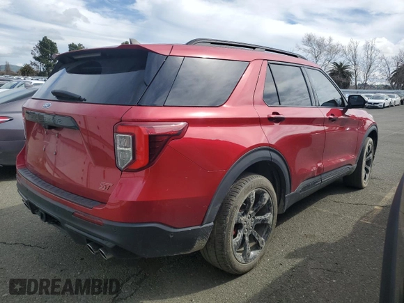 2022 Ford Explorer ST with VIN 1FM5K8GC3NGA60508, listed as a Copart auction lot 46128645 with 40,144 mi miles and Clean Title. Bid and sale history available at carsss.com. Image 3.