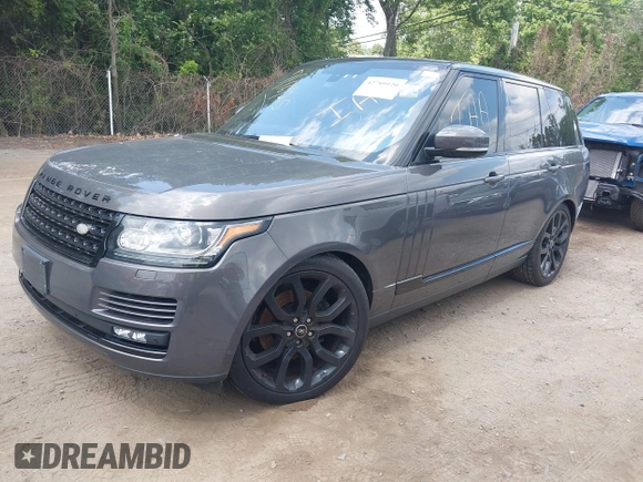 2016 Land Rover Range Rover HSE with VIN SALGS2KF0GA290744, listed as a IAAI auction lot 42789120 with 123,256 mi miles and . Bid and sale history available at DreamBid. Image 2.