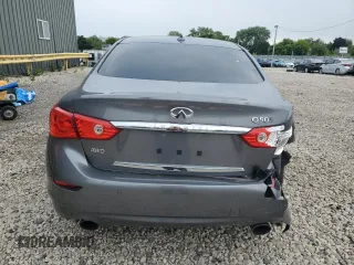 2017 Infiniti Q50 Red Sport 400 with VIN JN1FV7ARXHM870766, listed as a Copart auction lot 59943005 with 90,672 mi miles and Non repairable. Bid and sale history available at DreamBid. Image 6.