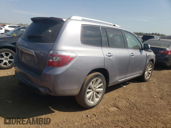 2008 Toyota Highlander Hybrid Limited with VIN JTEEW44AX82018516, listed as a Copart auction lot 72139964 with 328,969 mi miles and Salvage Title. Bid and sale history available at carsss.com. Image 3.