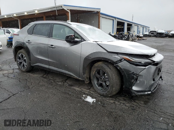 2024 Toyota bZ4X XLE with VIN JTMABACA2RA080949, listed as a Copart auction lot 53842705 with 4,348 mi miles and Salvage title. Bid and sale history available at DreamBid. Image 4.