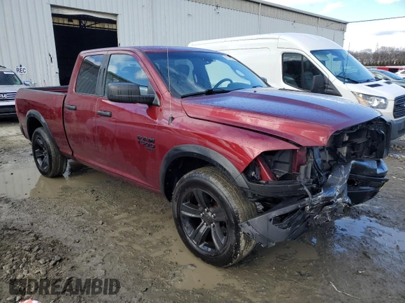 2021 Ram 1500 Classic Warlock with VIN 1C6RR7GGXMS510334, listed as a Copart auction lot 42339235 with 26,736 mi miles and Salvage Title. Bid and sale history available at carsss.com. Image 4.