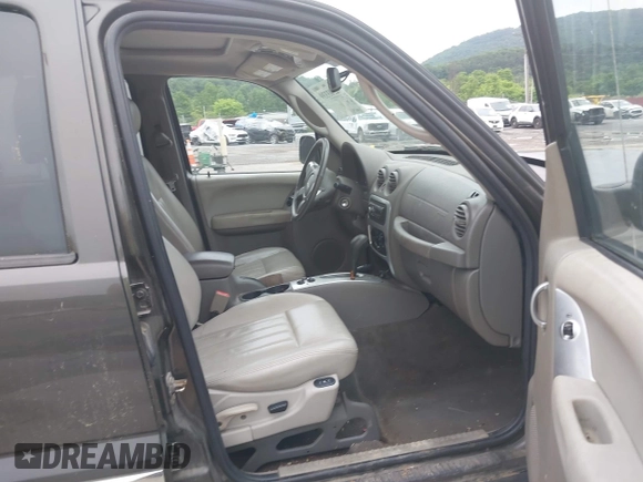 2006 Jeep Liberty Limited with VIN 1J4GL58K46W272124, listed as a IAAI auction lot 42503339 with 155,141 mi miles and . Bid and sale history available at DreamBid. Image 5.