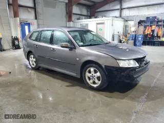 2007 Saab 9-3 with VIN YS3FD59Y771005536, listed as a Copart auction lot 54141665 with 206,356 mi miles and Clean Title. Bid and sale history available at carsss.com. Image 4.