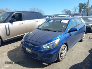 2015 Hyundai Accent GS with VIN KMHCT5AE3FU219124, listed as a IAAI auction lot 41843449 with 152,535 mi miles. Bid and sale history available at carsss.com. Image 17.