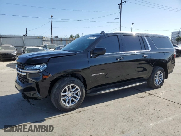 2021 Chevrolet Suburban LT z VIN 1GNSCCKD5MR333272, wystawiony jako Copart lot #58409275 z przebiegiem Nie podano mil oraz Szkoda całkowita • Salvage title. Historia ofert i sprzedaży dostępna na DreamBid. Obrazek 1.
