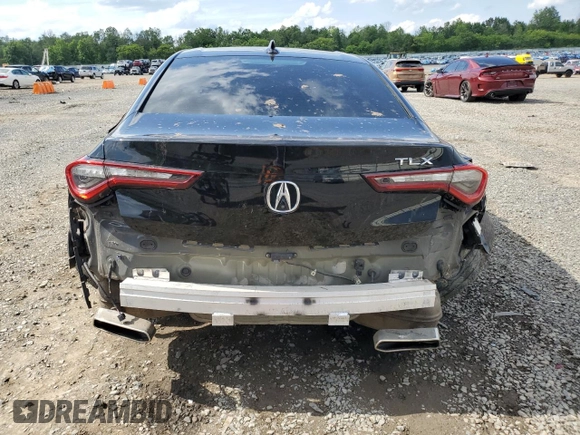 2021 Acura TLX Technology with VIN 19UUB5F45MA004310, listed as a Copart auction lot 58984135 with 39,113 mi miles and Non repairable. Bid and sale history available at DreamBid. Image 6.