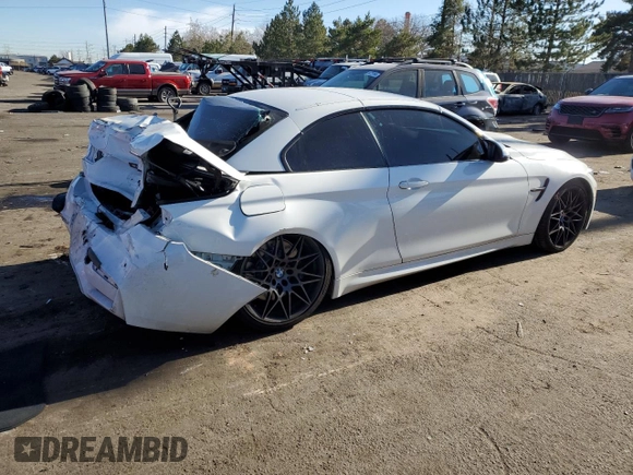 2020 BMW M4 with VIN WBS4Z9C04L5N26347, listed as a Copart auction lot 85129104 with 50,056 mi miles and Salvage Title. Bid and sale history available at carsss.com. Image 3.