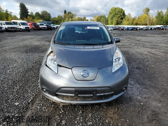 2016 Nissan LEAF S with VIN 1N4BZ0CP4GC314336, listed as a Copart auction lot 76608474 with 67,923 mi miles and Salvage Title. Bid and sale history available at carsss.com. Image 5.