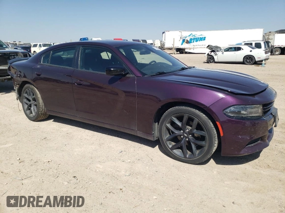 2020 Dodge Charger SXT with VIN 2C3CDXBG0LH199933, listed as a Copart auction lot 53149465 with 55,259 mi miles and Salvage Title. Bid and sale history available at carsss.com. Image 4.
