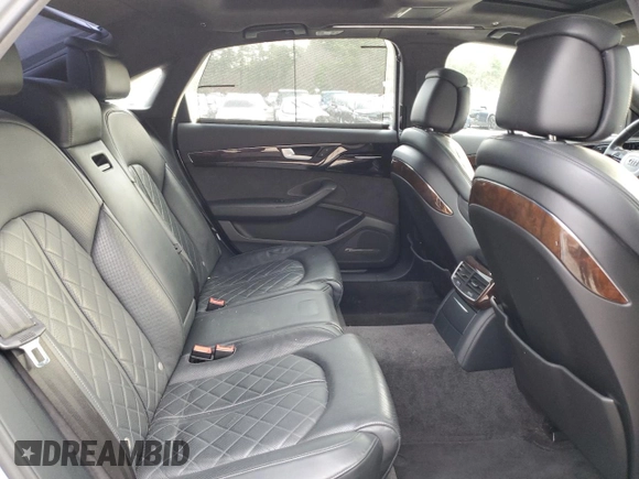 2016 Audi A8 L 4.0T Sport with VIN WAU43AFD3GN010931, listed as a Copart auction lot 81960634 with 131,841 mi miles and Salvage Title. Bid and sale history available at carsss.com. Image 10.