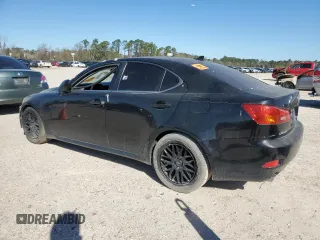 2008 Lexus IS with VIN JTHBK262482068517, listed as a Copart auction lot 46473535 with 200,763 mi miles and Salvage Title. Bid and sale history available at carsss.com. Image 2.