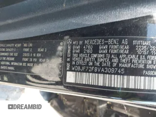 1997 Mercedes-Benz E-Class with VIN WDBJF72F8VA309745, listed as a IAAI auction lot 42119469 with 131,318 mi miles. Bid and sale history available at carsss.com. Image 9.