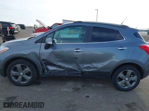 2014 Buick Encore with VIN KL4CJASB0EB727448, listed as a IAAI auction lot 41777697 with 128,812 mi miles. Bid and sale history available at carsss.com. Image 14.