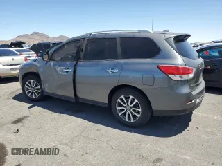 2015 Nissan Pathfinder SV z VIN 5N1AR2MN0FC672297, wystawiony jako Copart lot #57278785 z przebiegiem 85 083 mil mil oraz Szkoda całkowita • Salvage title. Historia ofert i sprzedaży dostępna na DreamBid. Obrazek 2.