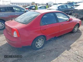 2002 Kia Spectra GS with VIN KNAFB161425076186, listed as a IAAI auction lot 42007615 with 90,269 mi miles. Bid and sale history available at carsss.com. Image 4.
