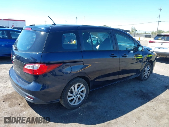 2014 Mazda 5 Sport with VIN JM1CW2BLXE0175975, listed as a IAAI auction lot 40278614 with 102,430 mi miles and . Bid and sale history available at DreamBid. Image 4.