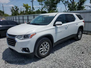 2020 Chevrolet Traverse LT Cloth z VIN 1GNERGKW3LJ285241, wystawiony jako Copart lot #54165055 z przebiegiem 65 497 mil mil oraz Nie do naprawy • Non repairable. Historia ofert i sprzedaży dostępna na DreamBid. Obrazek 1.