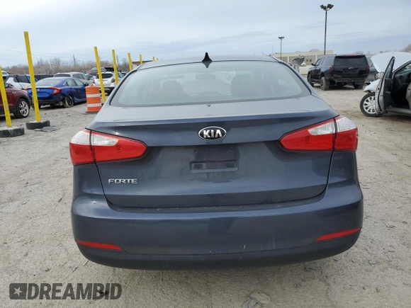 2016 Kia Forte LX with VIN KNAFK4A62G5567870, listed as a Copart auction lot 47580195 with 105,100 mi miles and Clean Title. Bid and sale history available at carsss.com. Image 6.